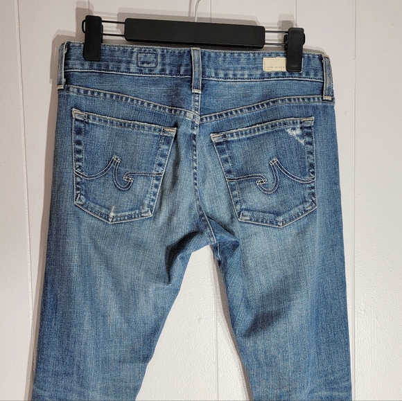 AG Adriano Goldschmied Nikki Relaxed Skinny Distressed Jeans Size 26 - Picture 3 of 7